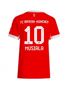 Ženski Nogometna dresi replika Bayern Munich Jamal Musiala #10 Domači 2025-26 Kratek rokav